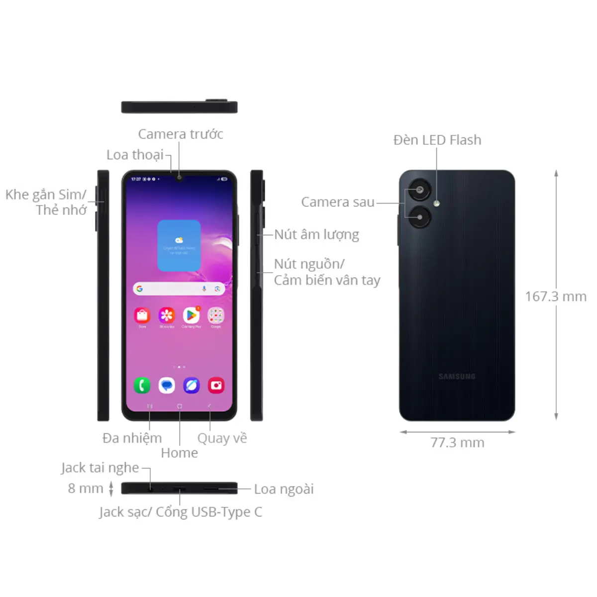 Điện thoại Samsung Galaxy A06 5G 4GB/64GB - Hàng Chính Hãng | BigBuy360 - bigbuy360.vn