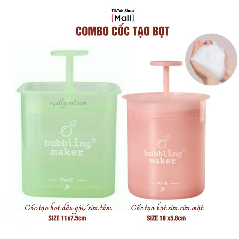 COMBO GIÁ TỐT Cốc tạo bọt dầu gội sữa rửa mặt hỗ trợ làm sạch sâu nhiều màu đủ size dành cho nữ dụng cụ hỗ trợ Skincare Làm Đẹp Da