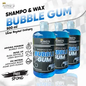 King's Shampo Cuci Mobil Dan Motor Membersihkan Dan Sekaligus Membuat Glowing Kendaraan shampo Kendaraan Ph Balance 500 ML Gratis Spons