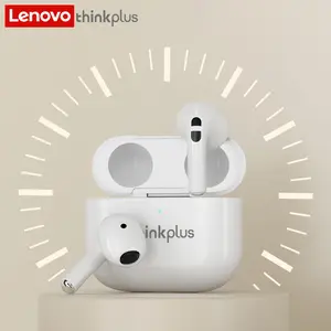 Earbud Bluetooth Lenovo Thinkplus M24 Desain Semi-In-Ear dengan Fungsi Panggilan dan Masa Pakai Baterai Ultra-Panjang - Earphone