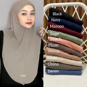HIJAB INSTAN MALAY L JERSEY JILBAB INSTAN AYESHA