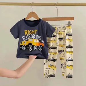 SETELAN ANAK LAKI LAKI PEREMPUAN/SET BAJU TIDUR LENGAN PENDEK CELANA PANJANG