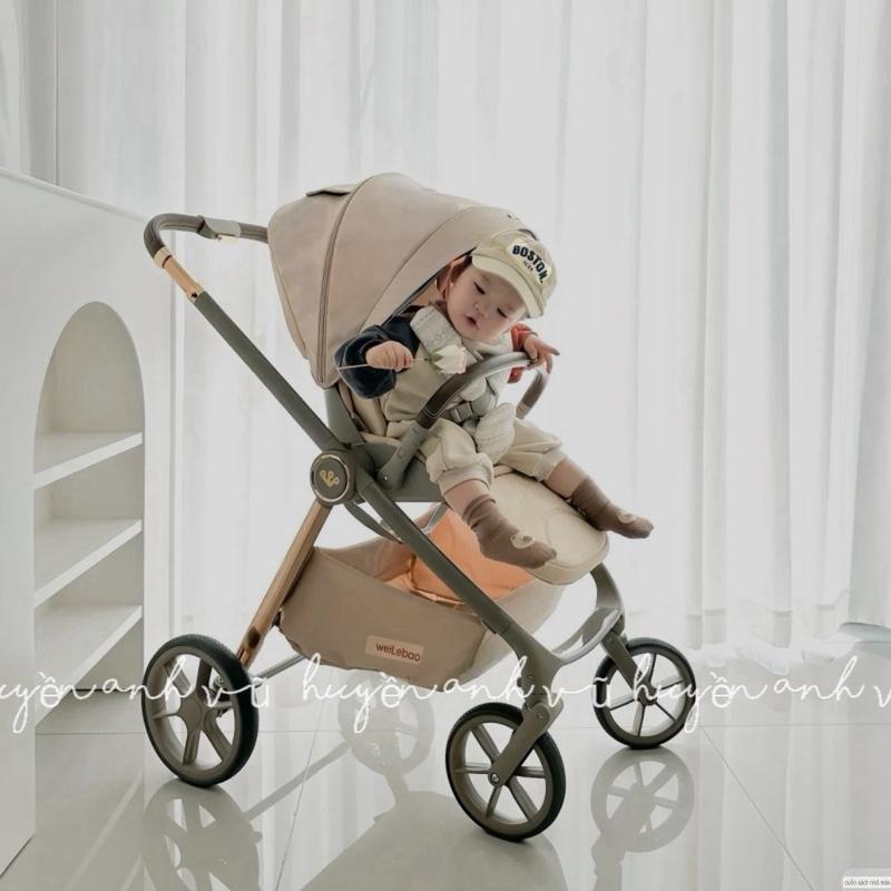 TẶNG KÈM ĐỆM LÓT + TÚI GIỮ ẤM MÙA ĐÔNG CHÍNH HÃNG XE ĐẨY WEILEBAO PC900 CAO CẤP DÙNG CHO BÉ TỪ SƠ SINH - 6 TUỔI . Xe đẩy em bé