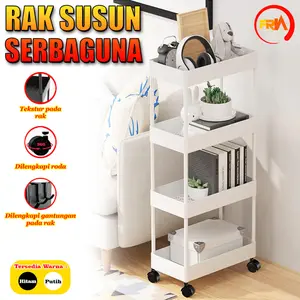 FRN Kitchenware - Rak Susun Persegi Rak Dapur 4 Tingkat Bahan Tebal Rak Segitiga