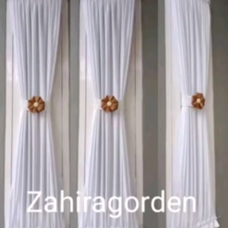Gorden Kupu-kupu Ikat Pita Jendela Minimalis - Lebar Kain 80cm - Bonus Stik 5