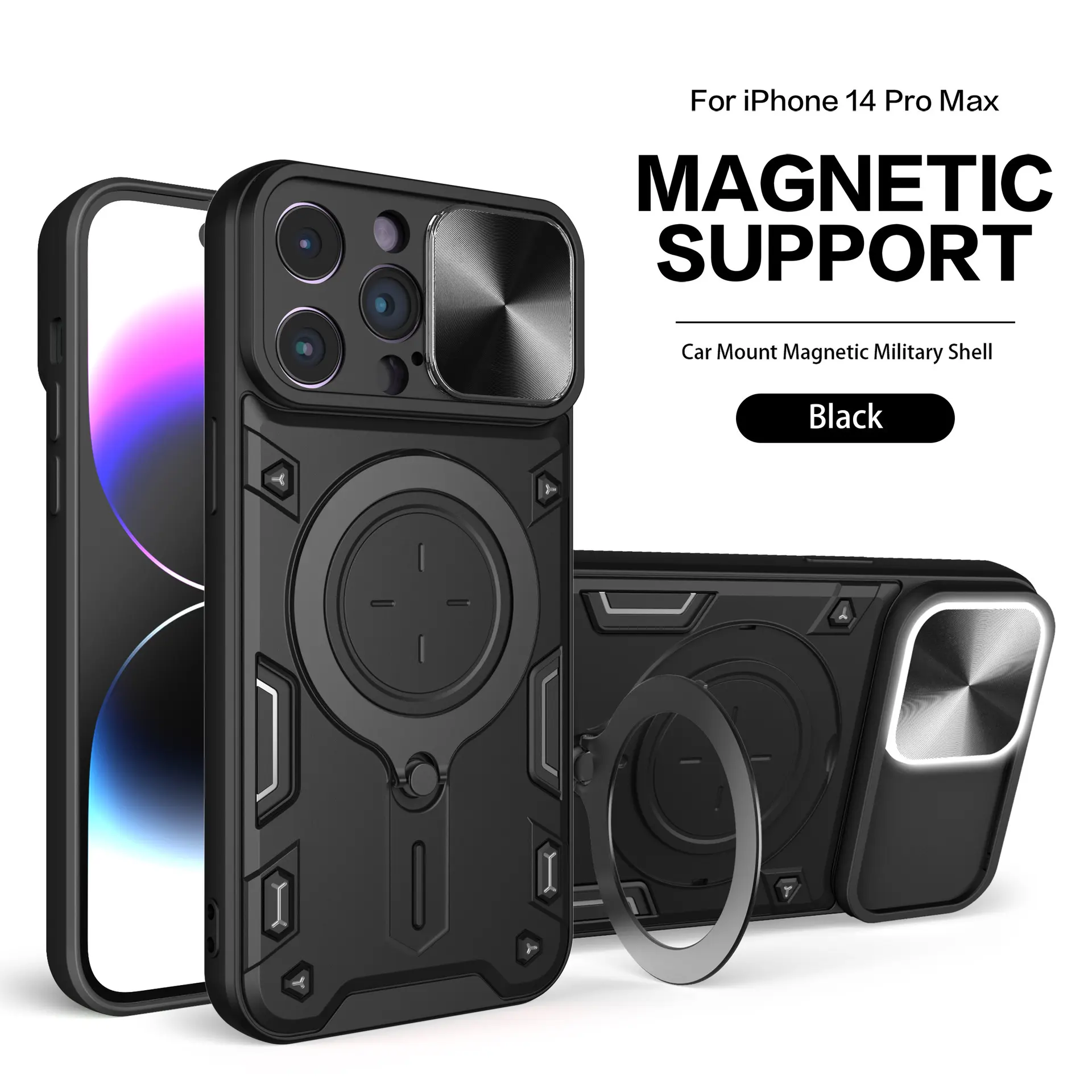 Sliding window mobile phone case suitable for OPPO Reno series