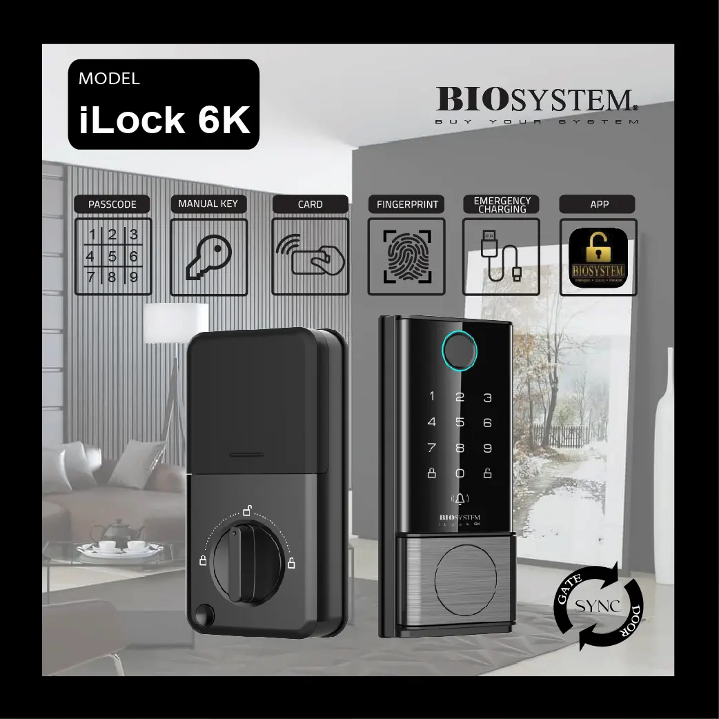 BIOSYSTEM ILOCK 6K DIGITAL DOOR LOCK