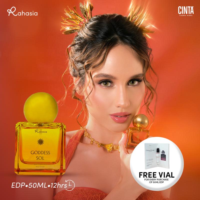 Rahasia x Cinta Laura Goddess Sol EDP 50 ML Perfume Tahan Lama 12 Jam 1