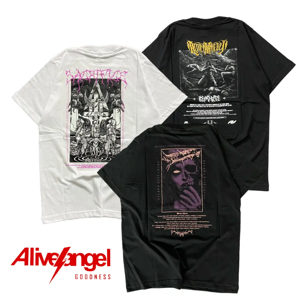 baru beli 1 paket dapat 3 t-shirt original premium motif metal hitam putih unisex kaos bahan cotton combed 30s full tag & lebel sablon platisol pria wanita Distro Band Kain Katun Logo Printing Art Nyaman Belah Samping Oversize Atasan Baju