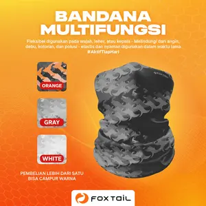 ORIGINAL FOXTAIL Bandana Masker Slayer Kain Multifungsi Baf Buf Sepeda Motor motorcycle adem quick dry masker outdoor Mask