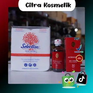 Paket Toner Clariderm Astringent For Oil & Acne Skin + Kapas Selection 35 gr