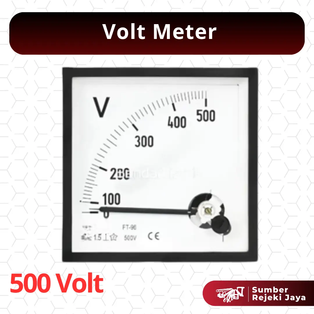 Volt meter / voltmeter 500V / 500 Volt | 72 x 72 | 96 x 96 panel analog jarum