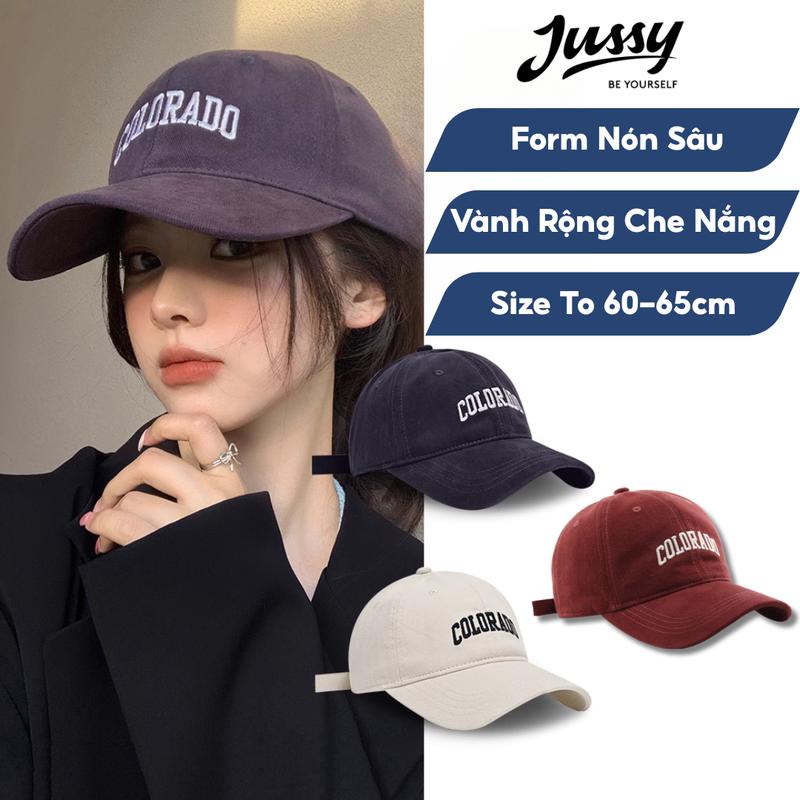 Nón Lưỡi Trai Chữ COLORADO Jussy Fashion Nón Kết Nam Nữ Chất Vải Kaki Form Cứng Nhiều Màu Phong Cách Ullzang Cap Hat