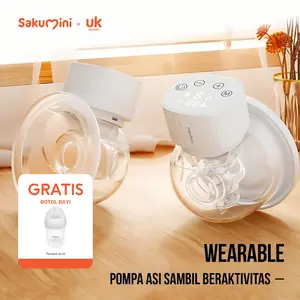 (ONLY 3 APRIL-5 APRIL!! GRATIS BOTOL SUSU) Sakumini Pompa Asi Elektrik Handsfree 3 Mode Pumping Wearable Electric Breast Pump Ibu Bayi Low Noise Digital Touchscreen