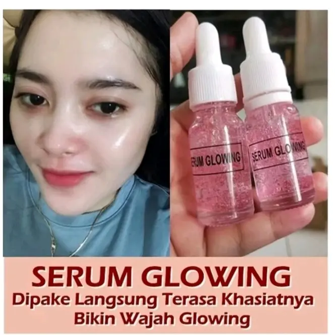 Serum Glowing Pink Pencerah Muka Mencerahkan Kulit Wajah