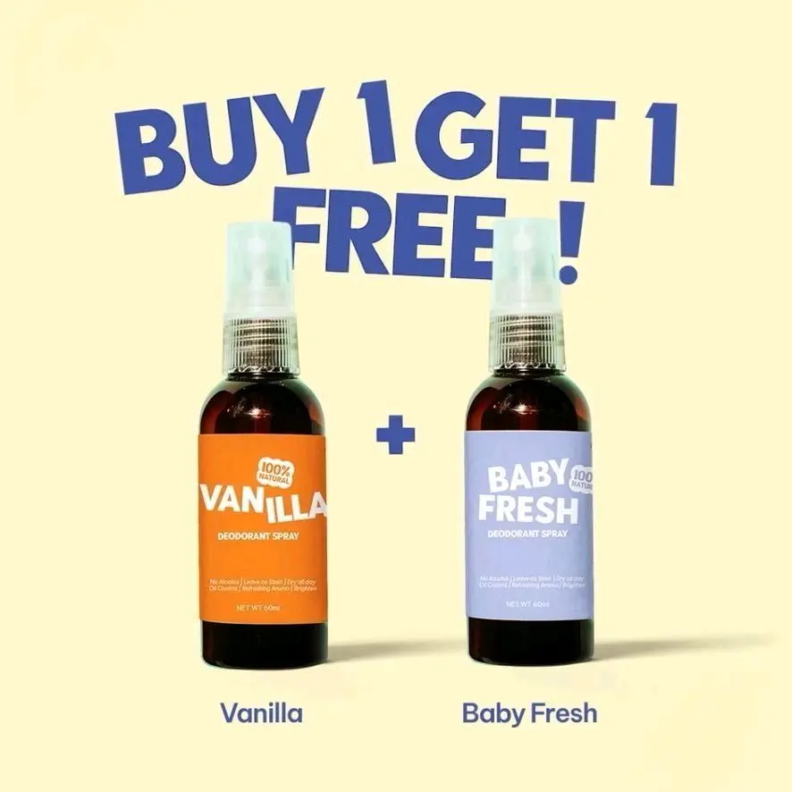 BUY 1 GET 1 JENNSKIN NATURALS Deodorants SPRAY TAWAS UNTUK KETIAK TERSEDIA DENGAN 5 WANGI VARIANT