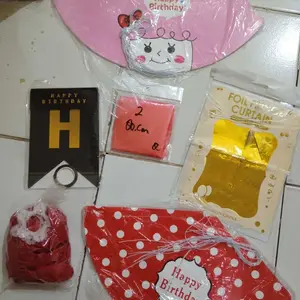 Banner Happy Birthday Segilima/Laser Cut Sambung