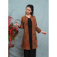 Gambar NONA RARA - Outer Amasti 3N Rmb T5123, Baju kerja batik blouse wanita  modern - S dari Nona Rara Batik Kota Administrasi Jakarta Timur 1 Tokopedia