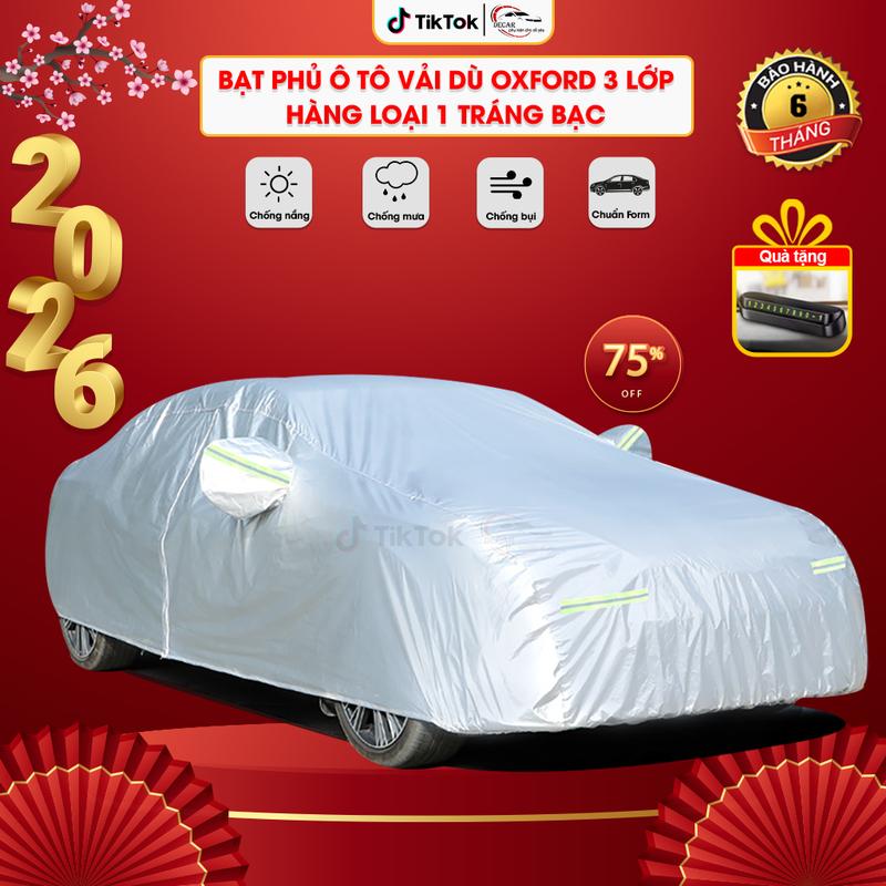   Loại 1  Bạt phủ xe ô tô vải dù oxford cao cấp 3 lớp tráng bạc bền đẹp chống nắng mưa bạt trùm chùm kín bảo vệ xe oto 4 5 7 chỗ và bán tải Phủ Xe bạt  phủ xe ô tô 