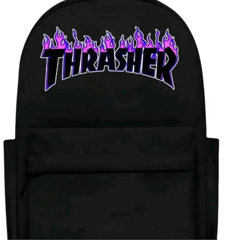 Tas RANSEL SEKOLAH dan Perempuan Pria Remaja SD SMP SMA Terbaru Gambar Thrasher Kekinian Terlaris COD (Bisa Bayar di Tempat) Hitam Canvas