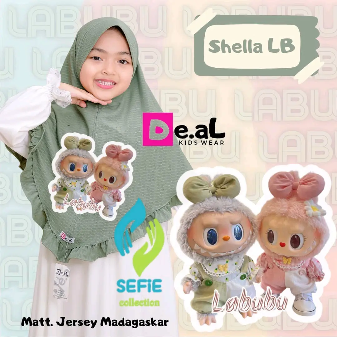 HIJAB ANAK L4BUBU SHELA REMPEL (3-8THN) ORI DE.AL