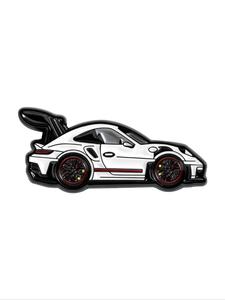Broche para gorra de Porsche 911 Rwb, Diseño de Cultura de Modificación de Autos, Estilo Ancho 993 y Moderno, Accesorio para Gorra con Visera Plana