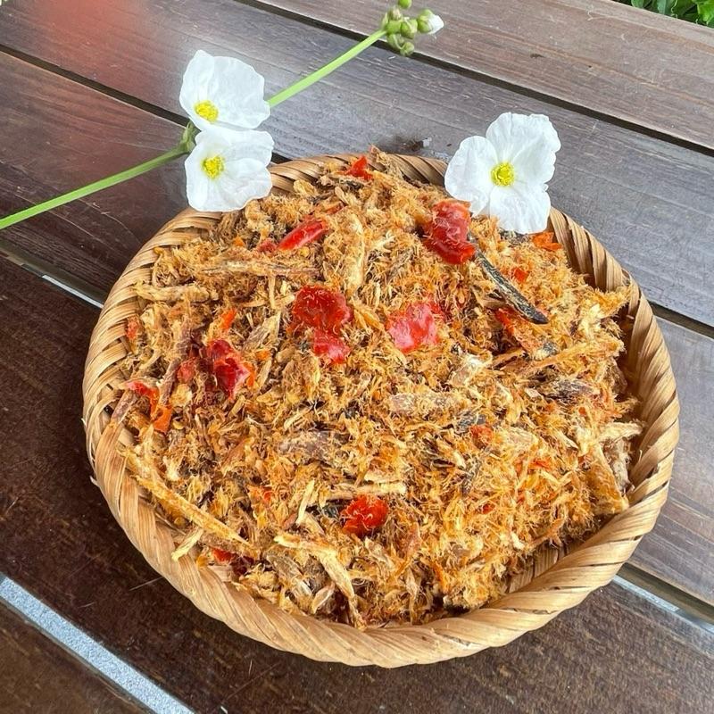 Cá Khô Giã Ớt Cay Ruốc Cá Nục Khô Hũ 150gr Dùng Ăn Với Cơm Nóng + Xôi + Cháo Trắng