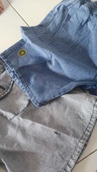 Product Review of Celana Jeans Pendek Pria Boardshort Jeans Denim Tebal Snow Dark Blue Light Grey Surfing Slim Santai Pantai Nyaman Outdoor Fit from D**i K**n 0