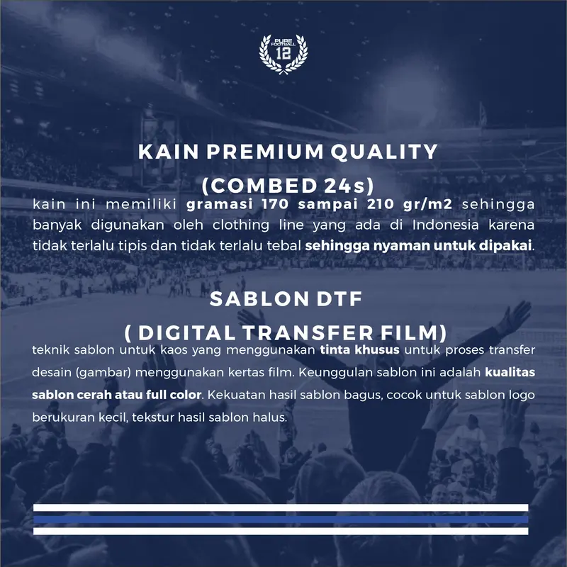 PURE FOOTBALL T-Shirt Match Day Comes | Tshirt Football Fans | Tshirt Pria Casuals | Kaos Pria Cotton Combad 24s 4
