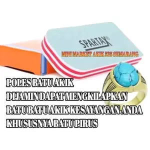 Spartax spon pengkilap batu akik Hijau Merah