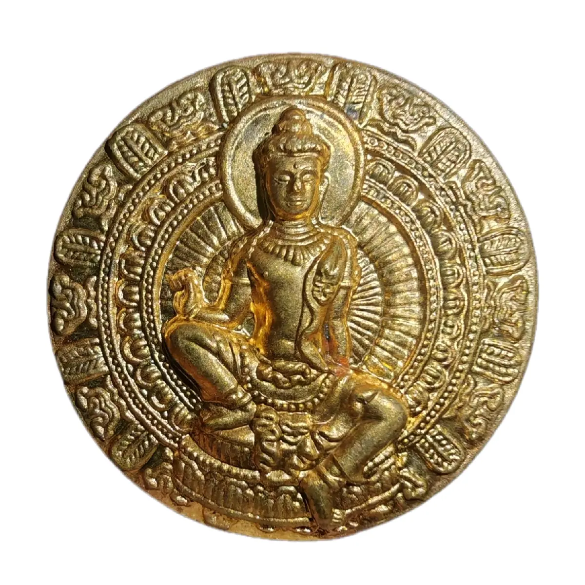 Jatukam Ramathep Roon Zao Sua Yod Pet made in 2550 by Wat Phra Mahathat Nice serial number 4848 Religious Ornaments