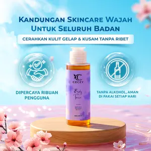 TONER BADAN WHITENING AHA By CECEY - Mencerahkan kulit dengan Glycolic Acid & Niacinamide
