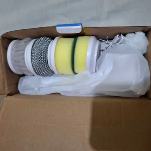 Sikat Elektrik 5 in 1 Handheld Sikat Kamar Mandi Rotasi Cerdas 360° Derajat Tidak Berisik Tahan Air Wastafel Dapur Cleaning Brush