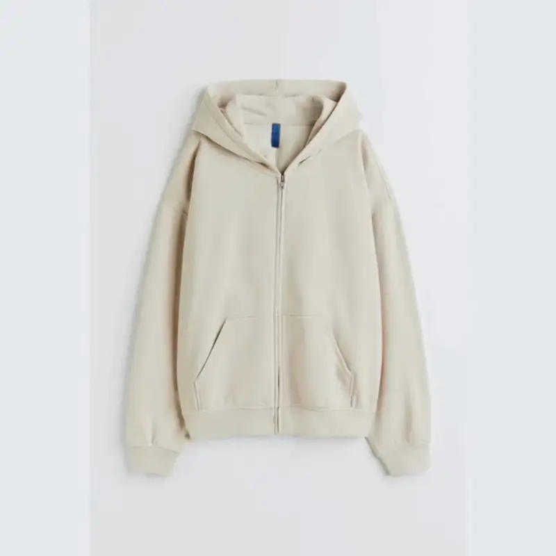 Crop zipper Hoodie bahan tebal dan lembut 4