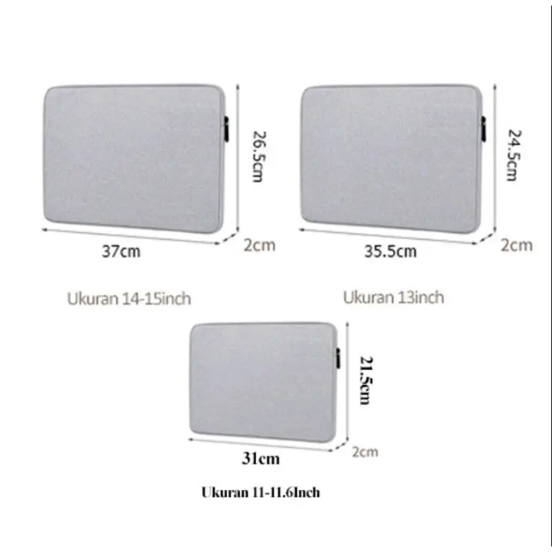 Tas Laptop MacBook Softcase Sleeve Canvas untuk Pria dan Wanita 6