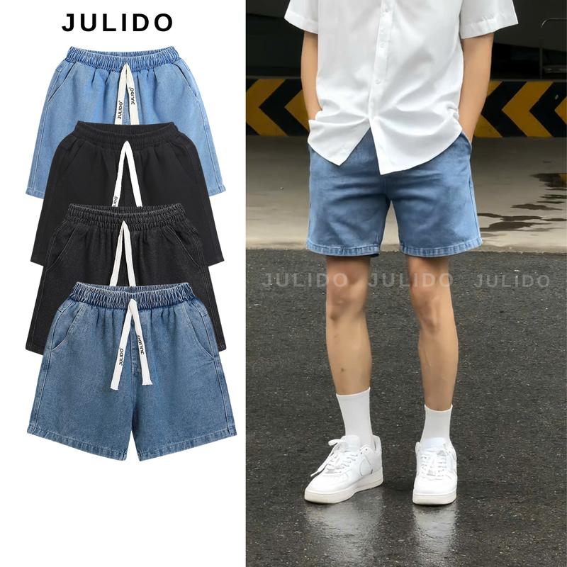 COMBO 2 Quần Short Jean nam JULIDO chất vải jean form rộng thoải mái - QB42