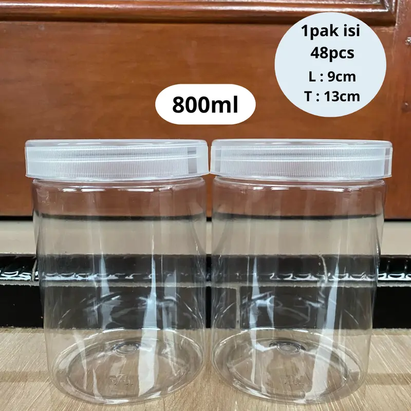 toples tabung / toples plastik / toples 600ml / toples 800ml / 1000ml / 1300ml 4