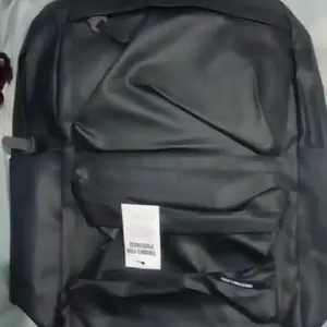Tas Ransel Kulit Anti Air Waterproof Backpack Sekolah Kuliah Kerja Laptop Kelvan Hitam Kuliah Kerja Premium
