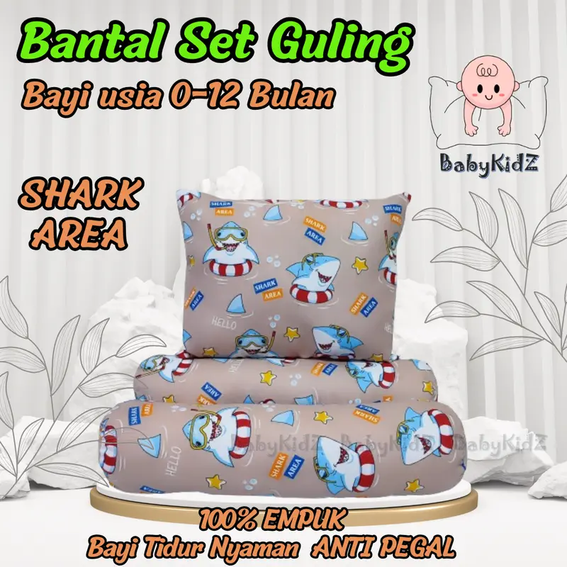 Bantal Bayi Set Guling / Bantal New Born / Bantal Tidur Bayi karakter 8