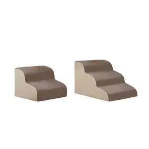 Pet Stair Steps for Dog Puppy Portable Cat Steps Ladder With Washable Zippered - 3 layer