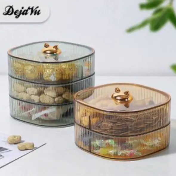 Dejavu Toples Lebaran Makanan Transparan Tempat Penyimpanan