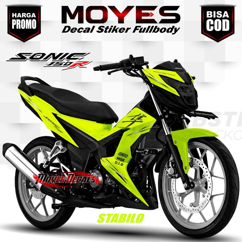 Decal Sonic 150R Full Body model polos 2 Motor Motorcycle Racing 3