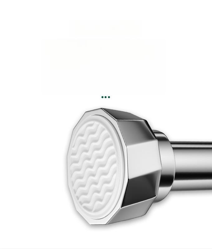 Product Introduction of Punch-Free Telescopic Rod Installation-Free Clothing Rod Stainless Steel 304 Pendant Bedroom Curtain Hanging Rod Shower Curtain Rod Rod Rod Jackstay 6