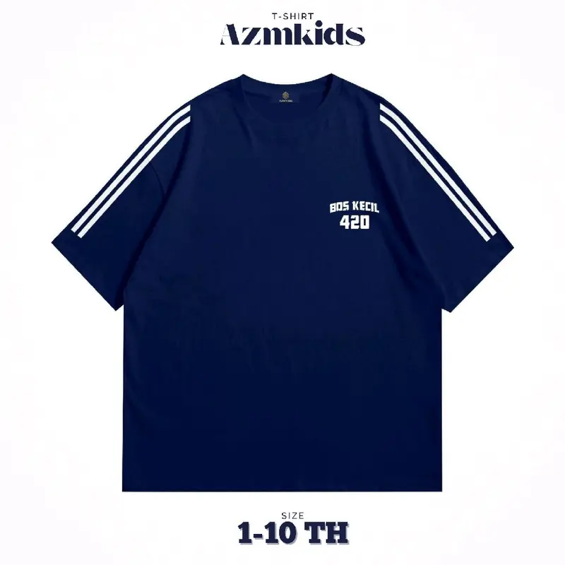 Kaos Anak Bos kecil AZMKIDS 1-10 tahun cotton combad 24s unisex Combed Laki-Laki Distro Pakaian Fashion 1