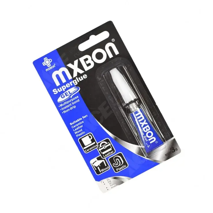 Mxbon 3 Ml Lem Super SUPER GLUE Reposition Biru 1