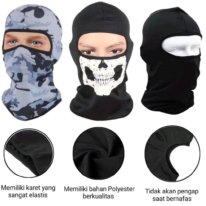 Paket Perlengkapan Motor Touring Murah – Masker Ninja + Buff + Sarung ...