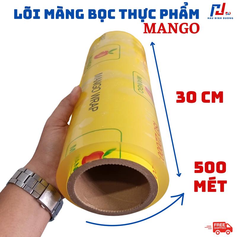 Cuộn lõi màng bọc thực phẩm 500mét MANGO