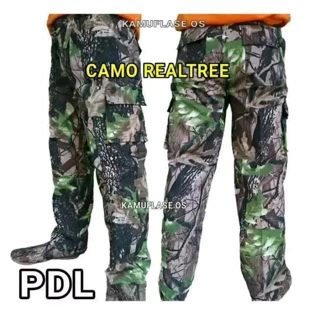 Celana Panjang Loreng Camo Green