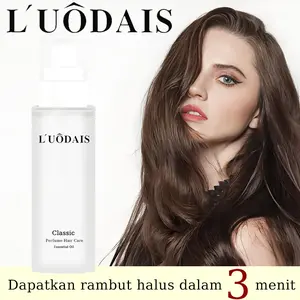 LUODAIS serum rambut Pelembab hair treatment serum Treatment Rambut Argan Oil 80ml Tonic pelembut rambut Indah Bersinar Berkilau Sehat Kuat Anti Kering Kusam Bercabang Perawatan Rambut Kulit Kepala serum rambut kering dan mengembang