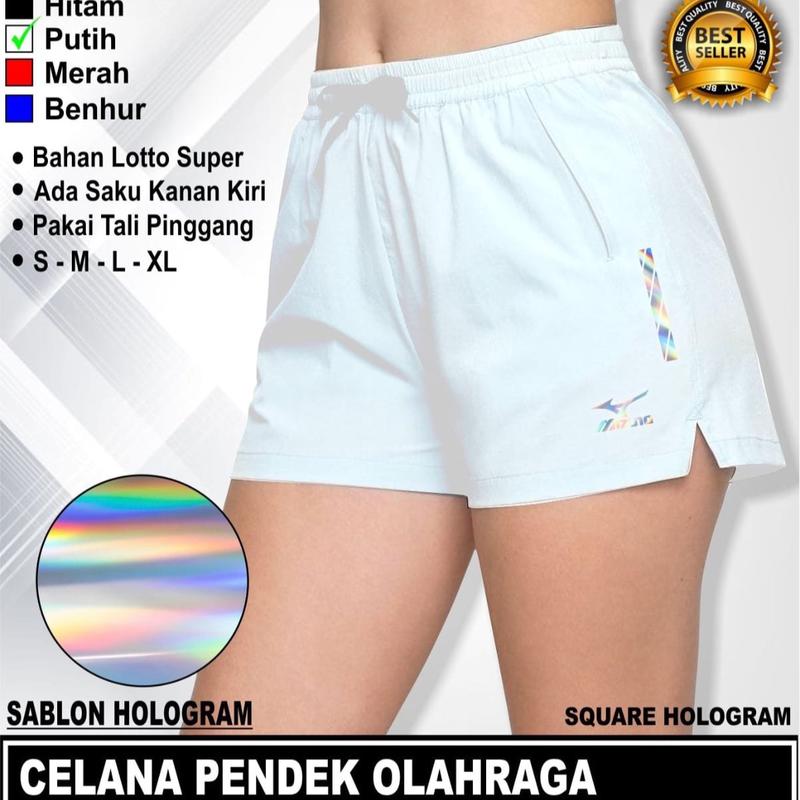 ￼Celana pendek wanita olahraga volli badminton bulutangkis | Celana bawahan wanita olahraga sablon hologram | Celana cewek voli 7